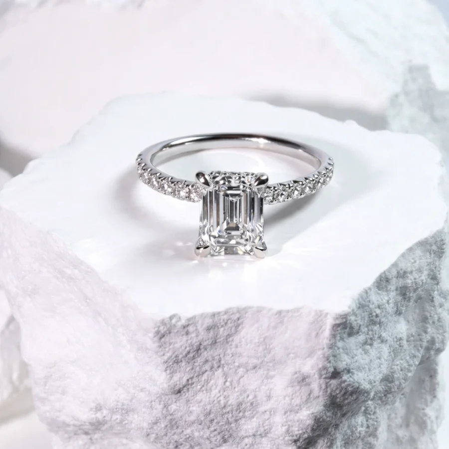 Emerald-Cut Solitaire Ring
