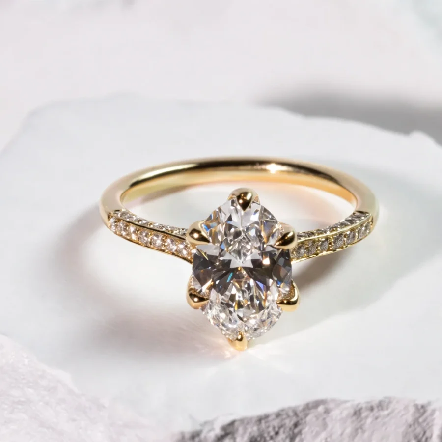 Pave Oval Prestige Ring